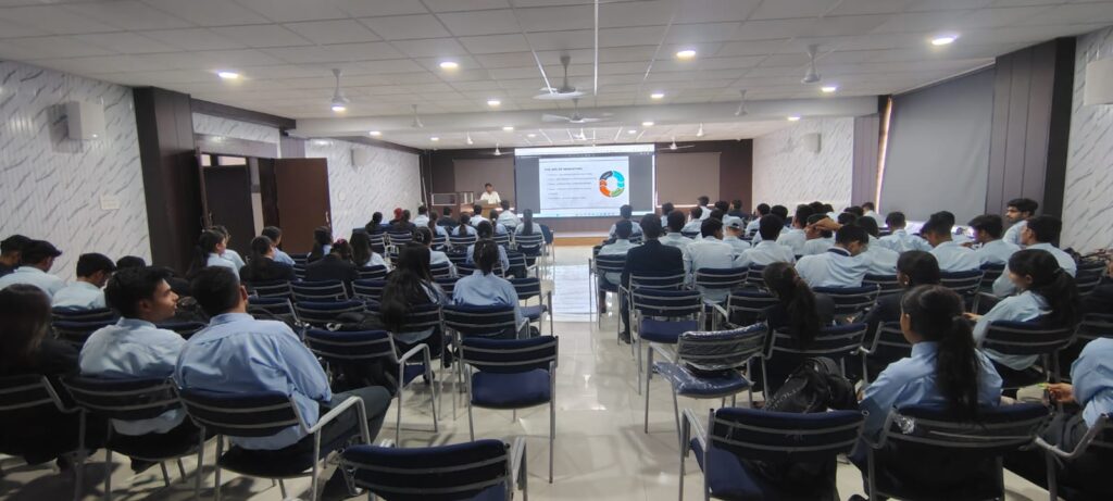 Growth Stack Academy Founder Taking Seminar at Acropolis Institute of Management and Research